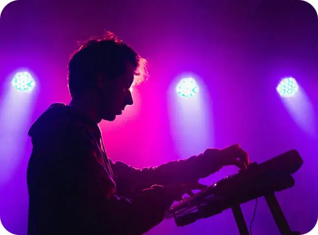 Frontstage app displaying festival map and navigation features